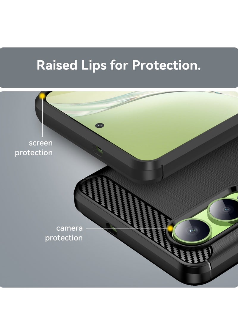 لـ OnePlus Nord CE4 Lite 5G غطاء الحالة, عالية الجودة رقيقة وخفيفة الوزن فرشاة مريحة TPU ناعمة الشعور الهاتف الخلوي حالة حماية لـ OnePlus Nord CE4 Lite 5G, أسود - Image 5