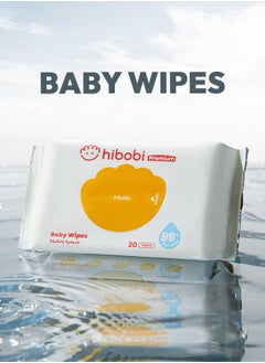 Hibobi Wet Wipes Small Pack Travel, 99% Pure Water, Soft & Thick Unscented Wipes for Sensitive Skin, Travel Pack, 20 Wipes, 20 Packs - pzsku/Z8BEBFE389DC252333ADFZ/45/_/1720244694/47ac879b-637e-42b9-8571-de1b34847f63