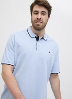 JACK & JONES Plus Size Logo Print Polo Shirt  - Image 4