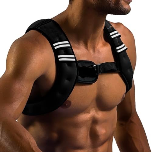GYMNASTICS POWER Weighted Vest for Men and Women 6-20 Lbs Adjustable Workout Vest for Strength Training, Running, Cardio, Fitness & Cross Training (Black, 10 LB) - Image 5