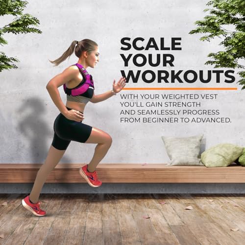 GYMNASTICS POWER Weighted Vest for Men and Women 6-20 Lbs Adjustable Workout Vest for Strength Training, Running, Cardio, Fitness & Cross Training (Black, 10 LB) - Image 4