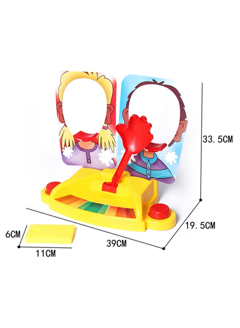 Double Person Pie Cake Face Game Funny Family Challenge Prank Toy for Kids Anti Stress Showdown with Cream Splat Safe ABS Material No Glitches Cute Cartoon Design  - Image 2