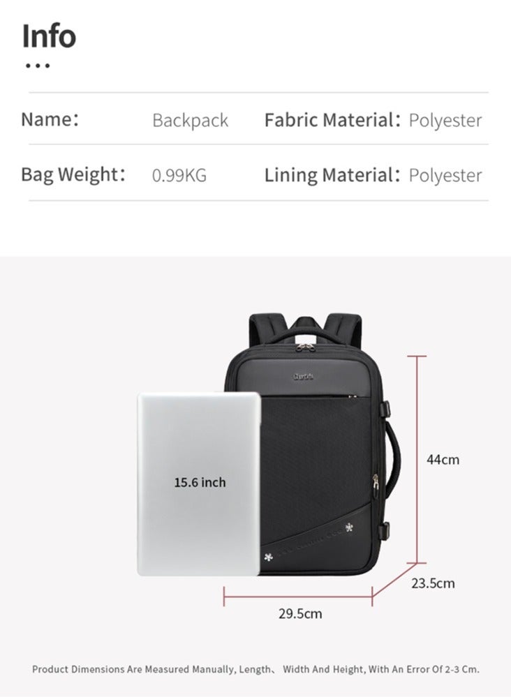 Chantria Professional Female Laptop Backpack, Women Travel Backpack with USB Charging Port, College Bookbag for Student - Image 4