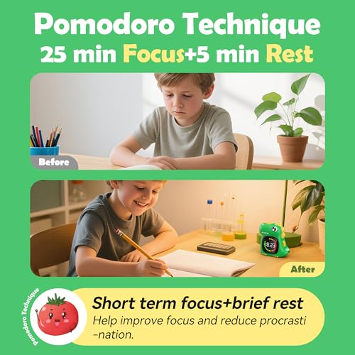 Doli Yearning Visual Timer for Kids 99 Minute Digital Cute Kids Visual Timer Classroom Timer for Home School Study Teaching Time Management Countdown Timer - Image 3