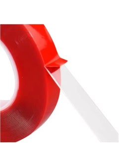 Generic Double Sided Adhesive Tape Acrylic Transparent No Traces Waterproof Red Tape Sticker 15mmx3m  - Image 4