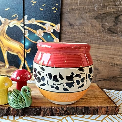 Niyara Ceramic planters pots for Indoor Outdoor Home, Garden Office Decor Balcony Planters Gamla Flower Size Small 6 inches (Mughal) - Image 3