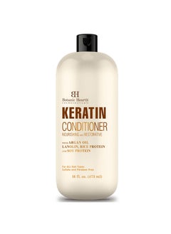 Botanic Hearth Keratin Conditioner With Argan Oil Natural Sulfate Free Keratin Hair Treatment For Normal Dry Or Damaged Hair All Hair Types Women And Men Color Treated Hair 16 Fl Oz  - Image 1