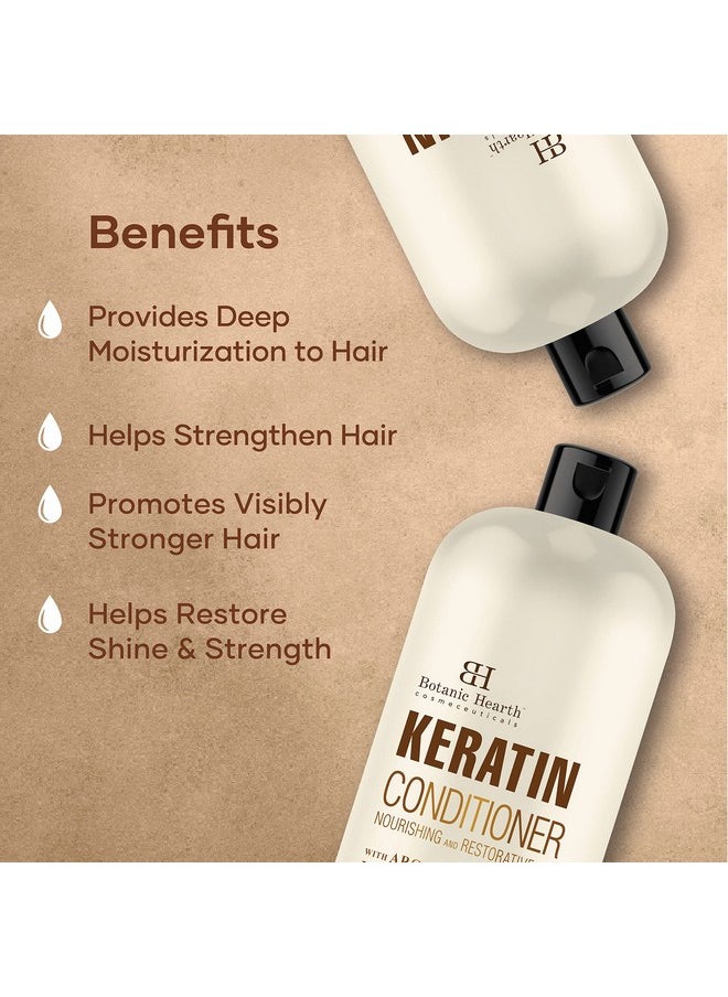 Botanic Hearth Keratin Conditioner With Argan Oil Natural Sulfate Free Keratin Hair Treatment For Normal Dry Or Damaged Hair All Hair Types Women And Men Color Treated Hair 16 Fl Oz  - Image 4
