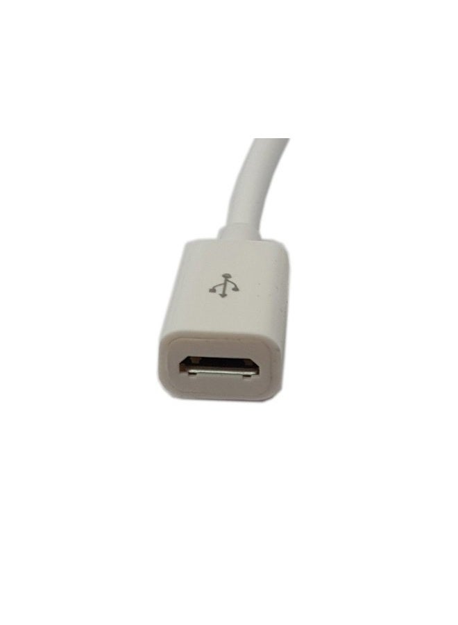 zdyCGTime Micro USB to Mini USB Extension Cable - CGTime Micro USB Female to Mini USB Male Charging & Sync Adapter Cable Cord(2 Pack White) - Image 3
