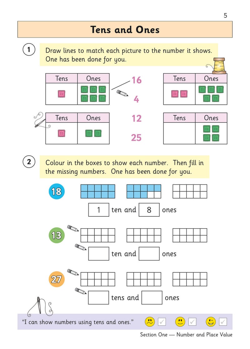 KS1 Maths Year 1 Targeted Question Book - Image 3