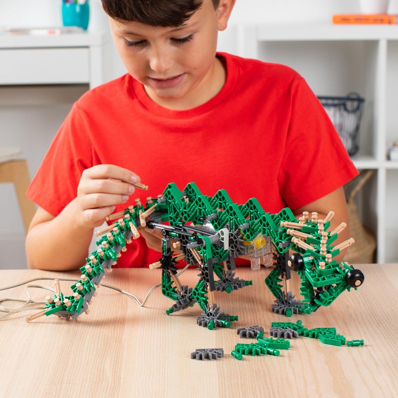 K'NEX - K'NEXosaurus Rex, Motorized Dinosaur Set ‚ 255 Pieces, STEM Building, Engineering Play, Kid Construction Set‚ Ages 7+ - Image 3