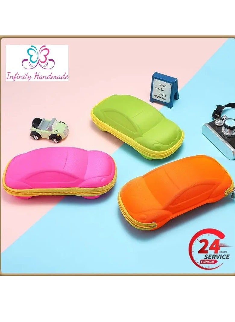 Generic - Children Glasses Case, for Kids Boys Girls Car Shape - Image 1
