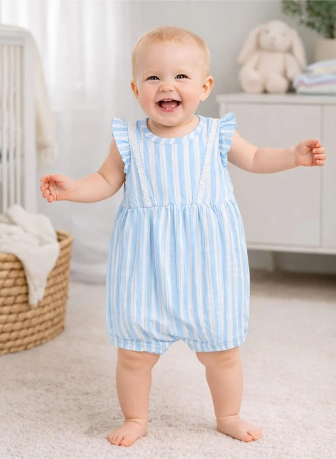 Luna & Lily Pack of 2 - Ruffle Sleeve Baby Romper