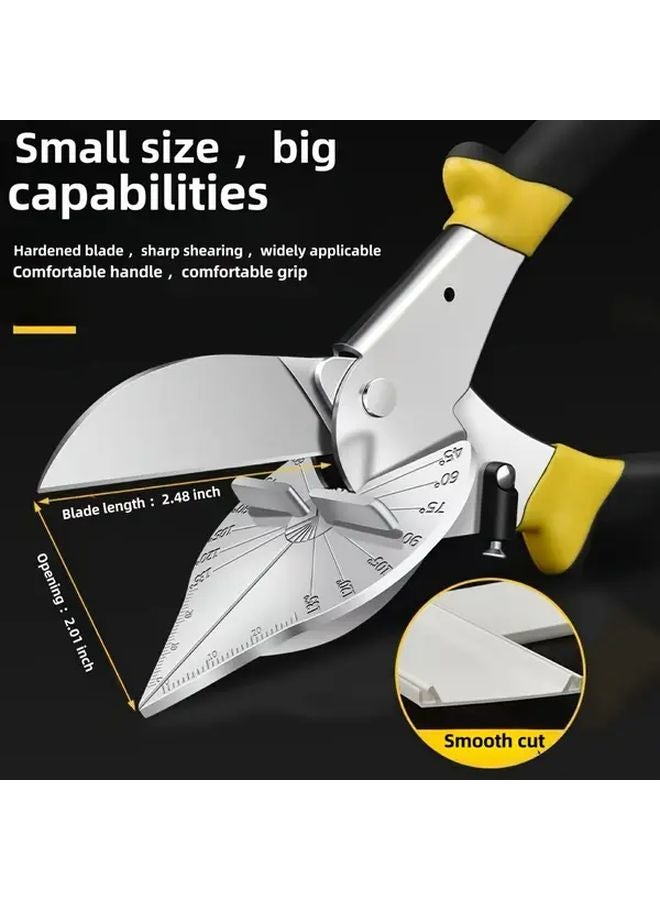 Yellow Black Multi Angle Shear Tool 45 135 Degree Adjustable For PVC Plastic MDF Cutting - Image 4