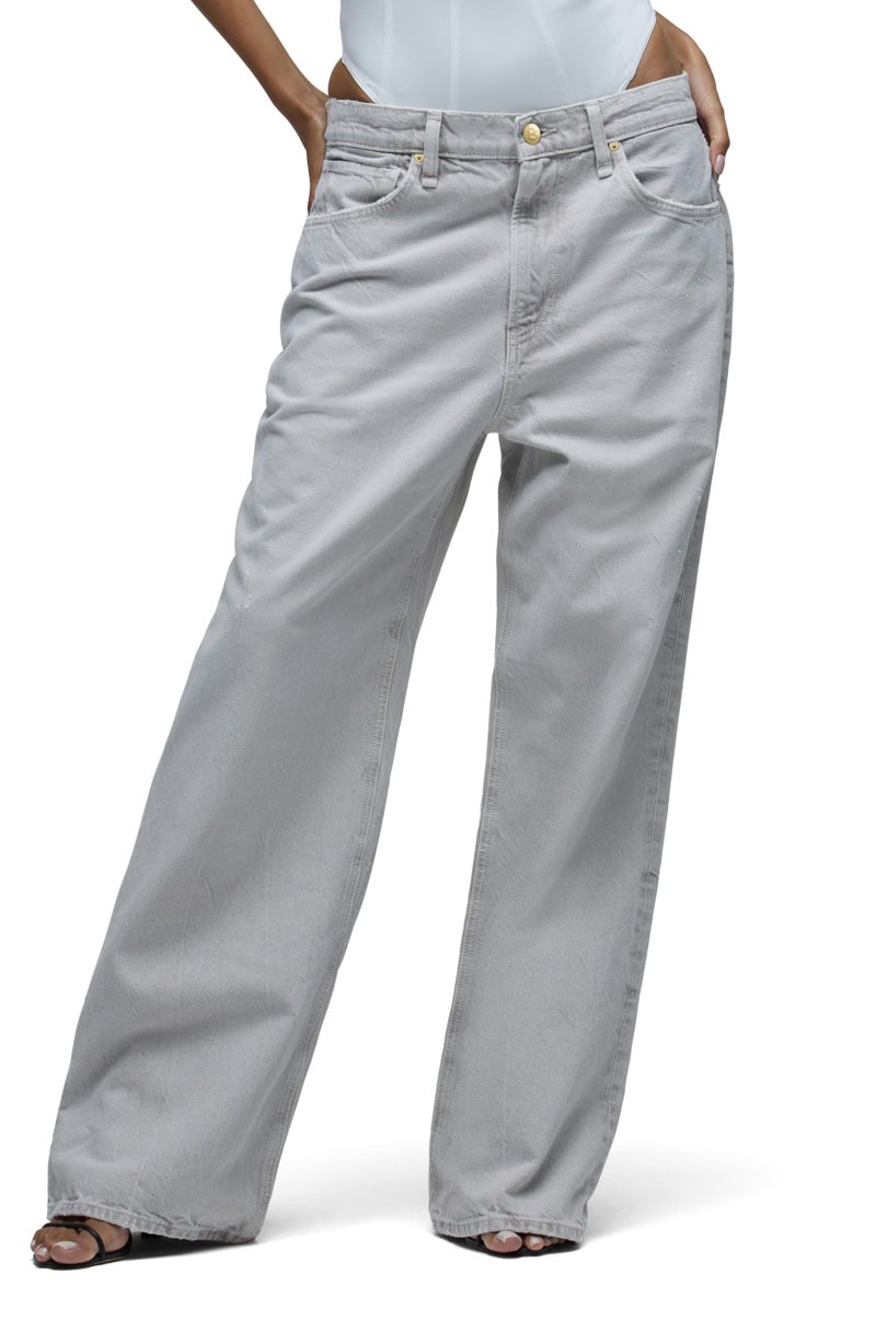 Hudson Women's Brooks Nader Low & Loose Jean, Stone Grey, 34 - Image 1