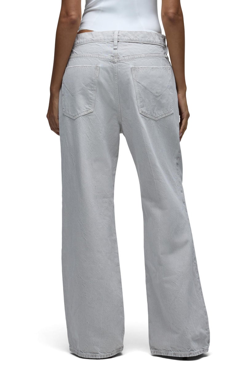 Hudson Women's Brooks Nader Low & Loose Jean, Stone Grey, 34 - Image 3