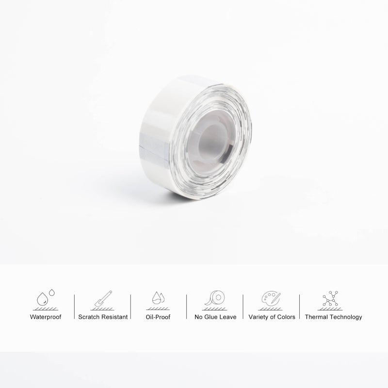 AIMO Thermal Label Paper for Label Maker: 15mm x 6m White Name Price Sticker Labels for Thermal Label Printer - Waterproof Oil-Proof Smooth Surface, No Ink Cartridge Required, for Home Office School - Image 4