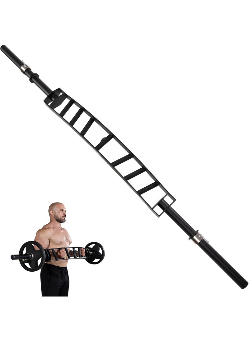 Yes4All Yes4All Multi Grip Barbell  Cable Attachment  Swiss Bar American Bar for Greater Range of Motion with 2 Collars Fits Olympic Weight Plates  Home Gym  Support Pressing Lifting  Curls  - Image 1