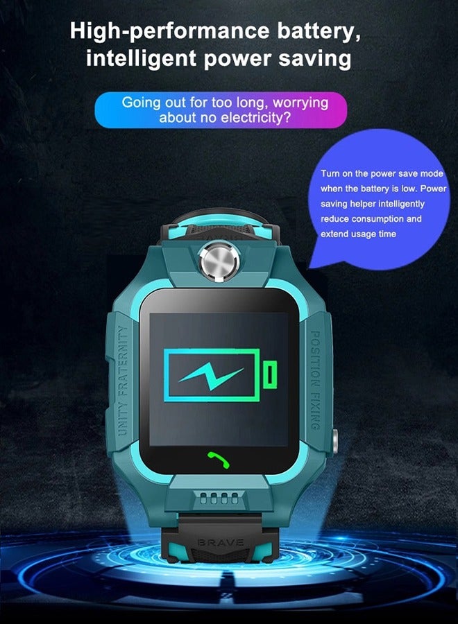 Children's Smart Watch,With Alarm Clock and Flashlight,Pay Attention to Children's Safety,Suitable as a Holiday Gift(Green) - Image 2