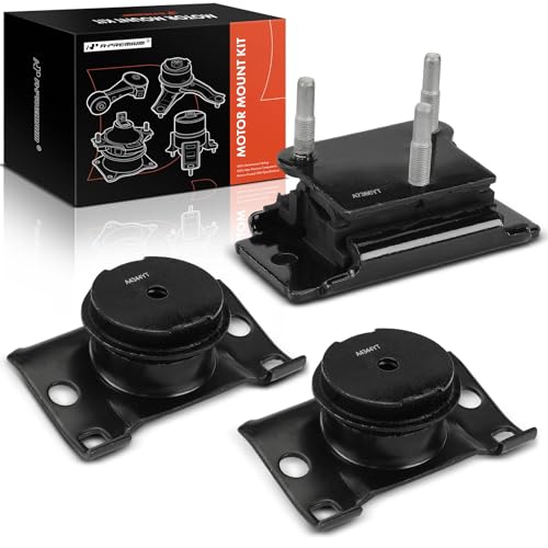 A-Premium 3PCS Engine Motor Mount and Transmission Mount Kit Compatible with Nissan Frontier 2005-2019, Pathfinder 2005-2012, Xterra 2005-2015, 4.0L, 4WD - Image 1