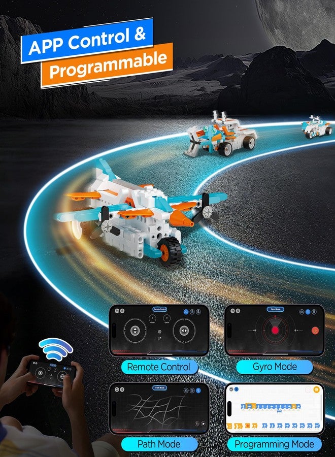 okk Robot Building Toys for Kids, 12 in 1 Stem Toys for Boys Age 8-12, APP & Remote Control Robot Building Kit, DIY Engineering Robotics kit, Programmable Kids Building Set Gifts for Boys Girls - Image 5