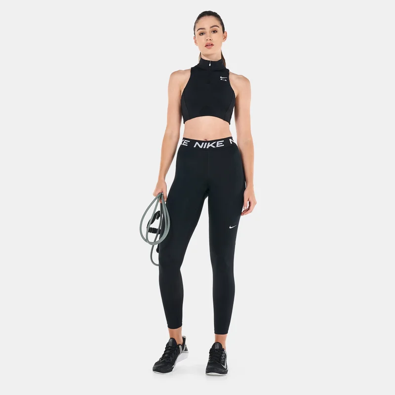 Nike Women's Dri-FIT Swoosh Mock-Zip Sports Bra