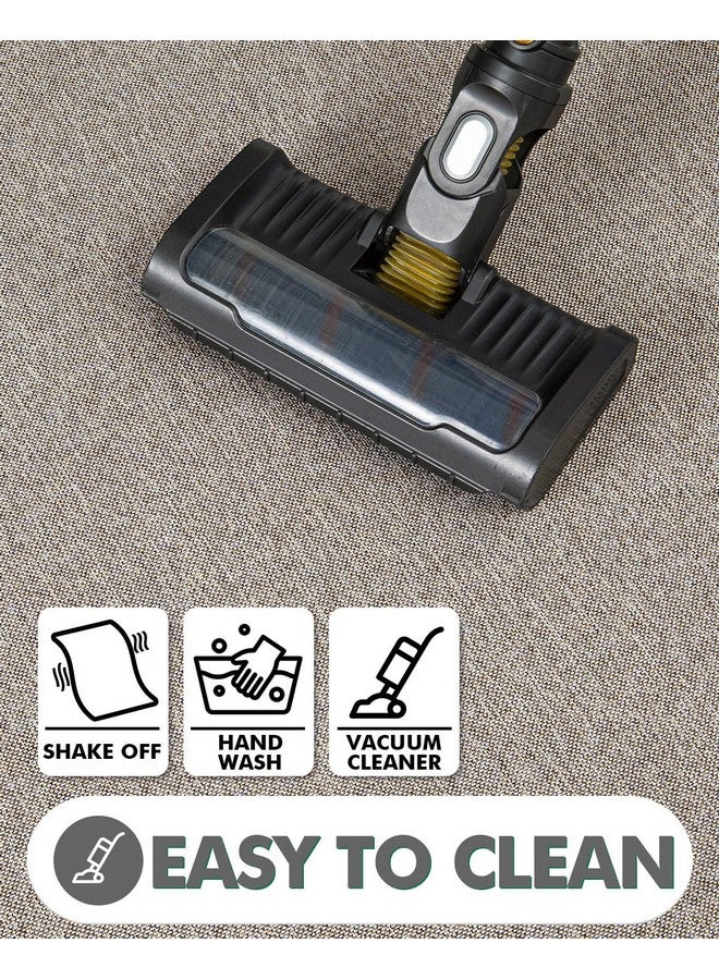 LUMI Ultra Thin Door Mat for Entryway, Low Profile Non Slip Rubber Backing Indoor Door Mat, Easy Clean Welcome Entrance Mat for Inside House, Patio,Beige 24"x36" - Image 4