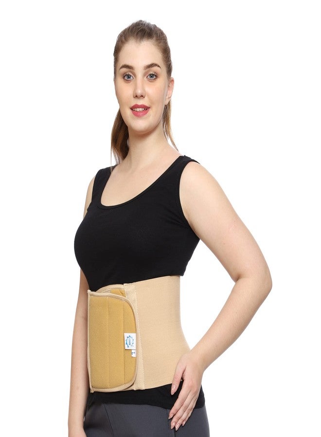 GHK S18 Abdominal Belt for Complete Back Support Multi Use Post Delivery Tummy Reduction Back Pain Relief Breathable Fabric Unisex, Size : XL Skin - Image 1