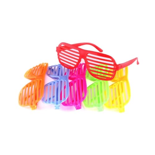 Wanna Party Brite Neon Round Shutter Shades - 6pc - Image 4