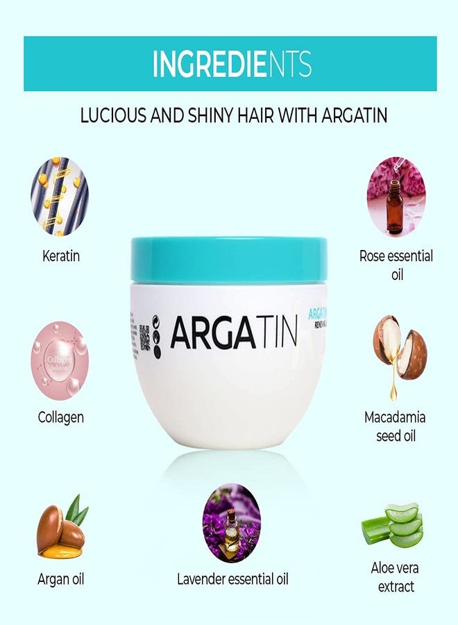 Argatin Keratin O+ Smooth Repair Hair Mask 250ml | For Smoothening, Straightening, Hair Thickness | Nourishes Dry, Damaged & Frizzy Hair - Image 5