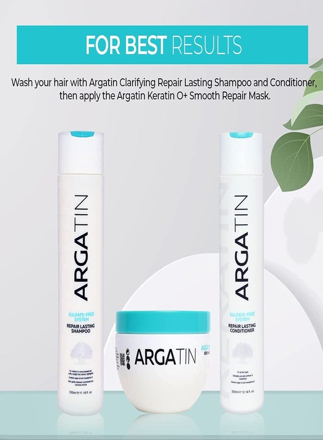 Argatin Keratin O+ Smooth Repair Hair Mask 250ml | For Smoothening, Straightening, Hair Thickness | Nourishes Dry, Damaged & Frizzy Hair - Image 4