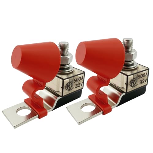 CNWDTLS MRBF Fuse 32V DC 500Amp Battery Fuse with Waterproof Fuse Block 2Pack - Image 1