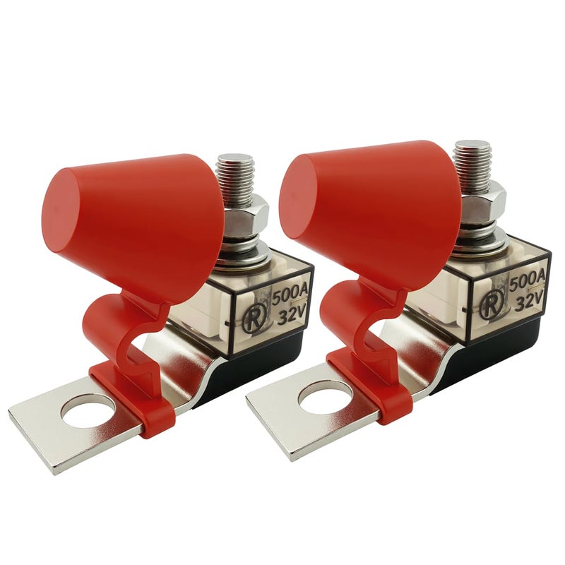 CNWDTLS MRBF Fuse 32V DC 500Amp Battery Fuse with Waterproof Fuse Block 2Pack - Image 2