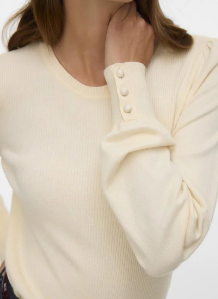 VERO MODA  VMNEW HOLLY LS O-NECK PULLOVER BOO for Women | Best Price UAE