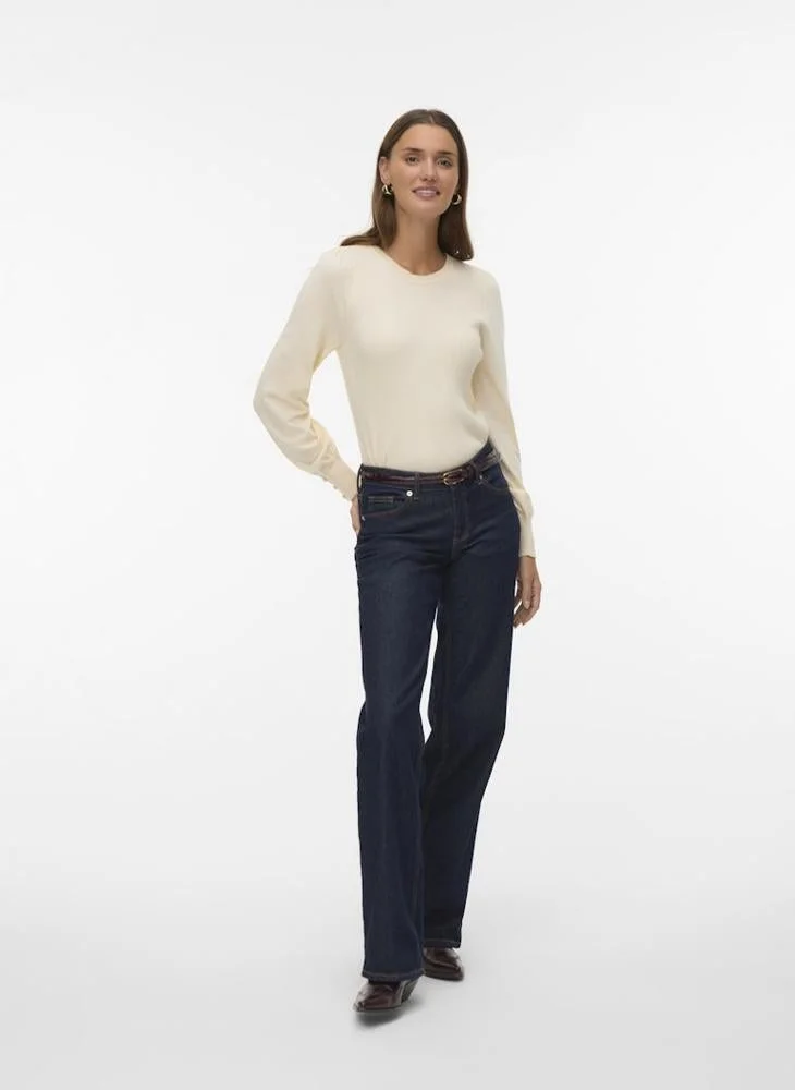 VERO MODA  VMNEW HOLLY LS O-NECK PULLOVER BOO for Women | Best Price UAE