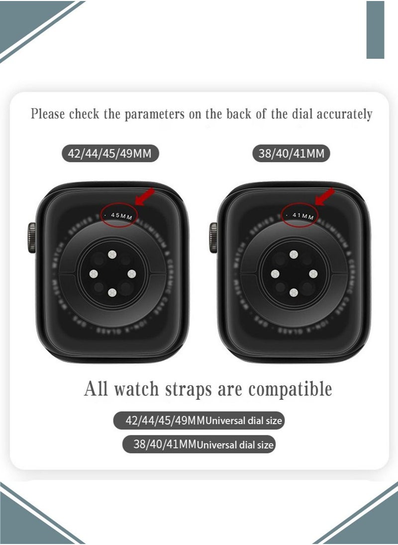 Generic - Brigtlaiff Braided Solo Loop Compatible with Apple Watch Band 38mm 40mm 41mm Women Men, Adjustable Stretchy Nylon Wristband Strap for iWatch Series 9 8 7 6 5 4 3 2 1 SE - Image 1