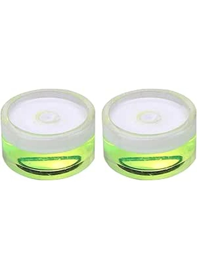 16PCS Circular Bubble Level Set with Green Vials for Accurate Surface Leveling - Image 1