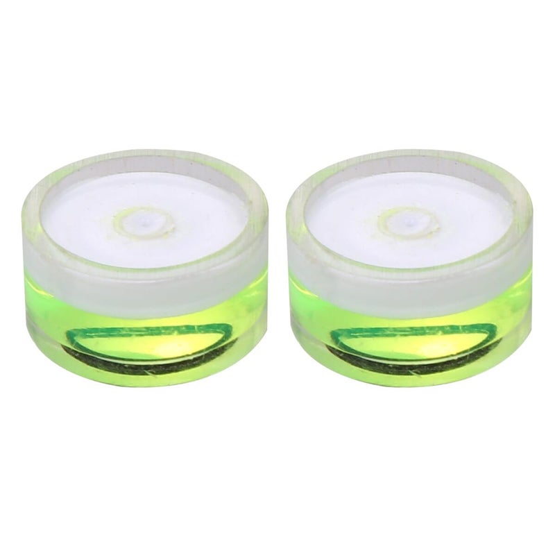 16PCS Circular Bubble Level Set with Green Vials for Accurate Surface Leveling - Image 2