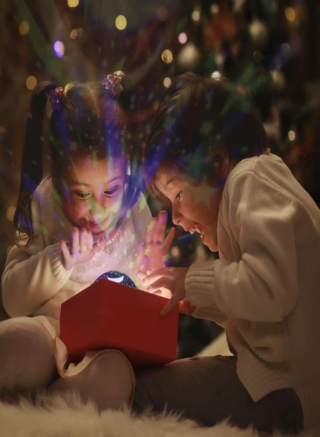 Glaceon Baby Night Lights, Moon Star Projector 360 Degree Rotation - 4 LED Bulbs 8 Color Changing Light, Romantic Night Lighting Lamp, Unique Gifts for Birthday Nursery Women Children Kids Baby - Image 2