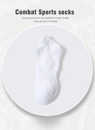 Performance Men's Athletic Socks (5-Pack) - Pure White - Low Cut, Ultra-Comfort Cushioned, Breathable & Sweat-Wicking, Odor-Resistant - Ideal for Active Lifestyles & Sports - view 5