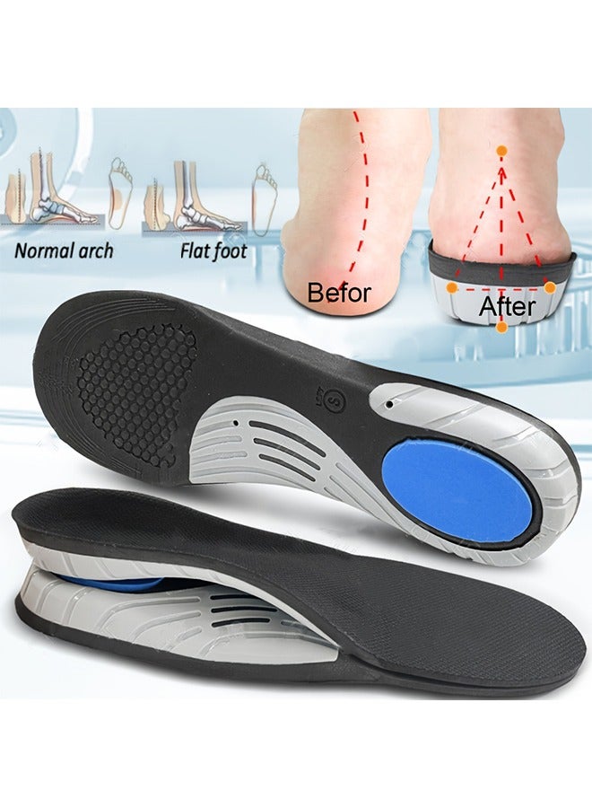 Generic 1Pair Orthotic Insoles for Flat Feet Arch Support Shoe Inserts, Comfortable Breathable, Shock-Absorption Elastic Insoles  - Image 1