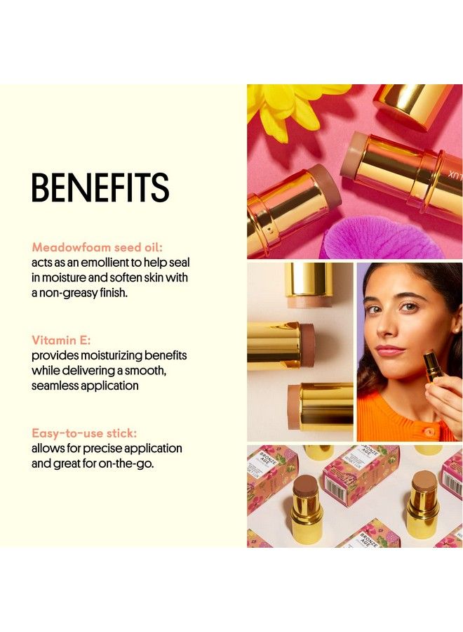 Winky Lux Bronze Age Bronzer Stick Golden Touch Cream Bronzer and Contour Stick Hydrating Makeup Stick for Flawless Smooth Skin Vitamin E and Meadowfoam Seed Oil Face Makeup Easy to Use Bronzer - Image 4