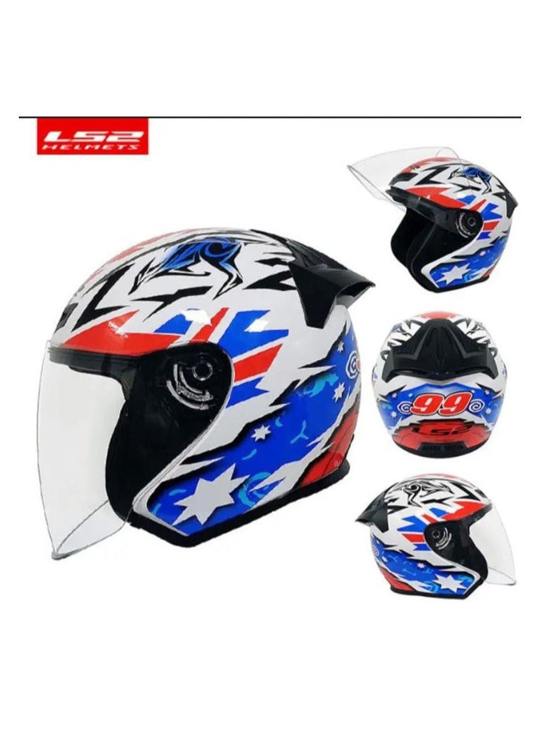 إل أس تو خوذة نصف وجه للدراجة النارية ماركة إل إس تو مقاس m