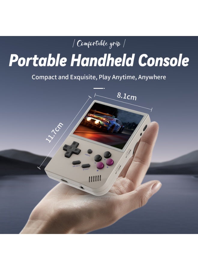 أنبيرنيك ANBERNIC RG35XX وحدة تحكم ألعاب محمولة جديدة بنظام Linux ومخرج HDTV وشاشة IPS مقاس 3.5 بوصة وبطاقة TF سعة 64 جيجابايت و5500+ لعبة كلاسيكية وبطارية 2600 مللي أمبير في الساعة باللون الرمادي - Image 2