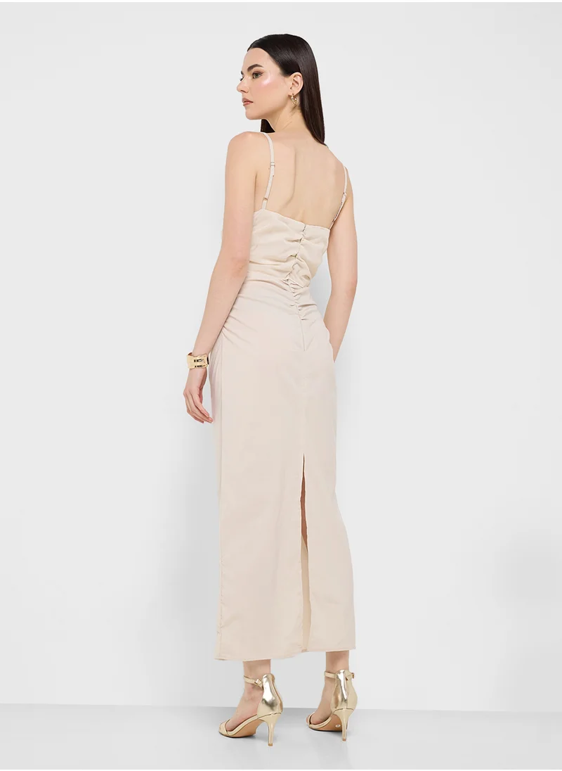 جينجر Twist Front Maxi Dress