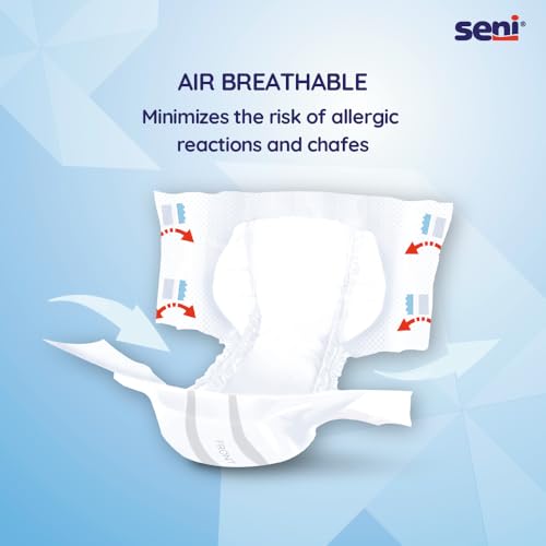 Seni Air Classic Adult Diapers S - 10pcs | Economy | Air Breathable | High Absorbency | Odour Stop | Comfort & Skin Friendly | Derma tested - Image 3
