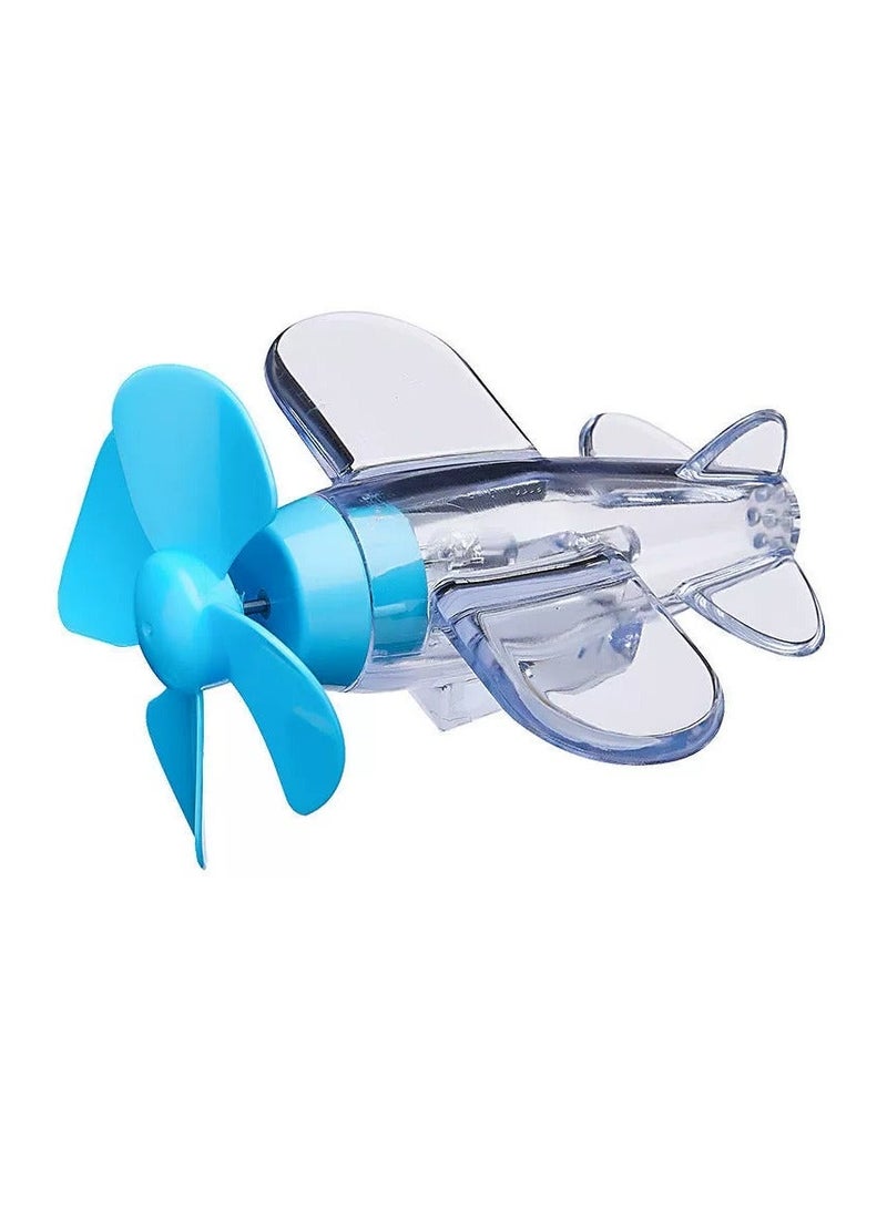 MUNTAQI Wind power small aircraft wind power generation LED bright light car ornaments decoration - Image 1