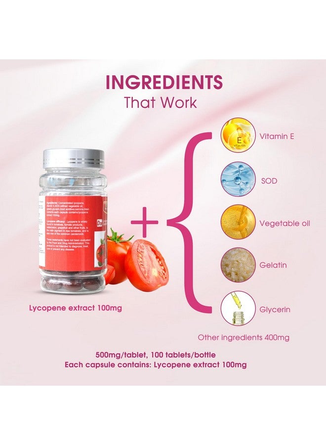 Wins Town Lycopene Capsule 500mg Each, Super Vegetable Supplement, Natural Tomato Extract, Organic Complex Formula, 100 Softgels - Image 5