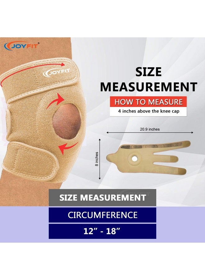 JoyFit JoyFit Knee Cap - Knee Support with Anti Slip Design, Adjustable, Breathable Neoprene Knee Brace for Arthritis, Pain Relief, Sports Activities Gym Workouts for Men & Women (1 pc) - Image 3