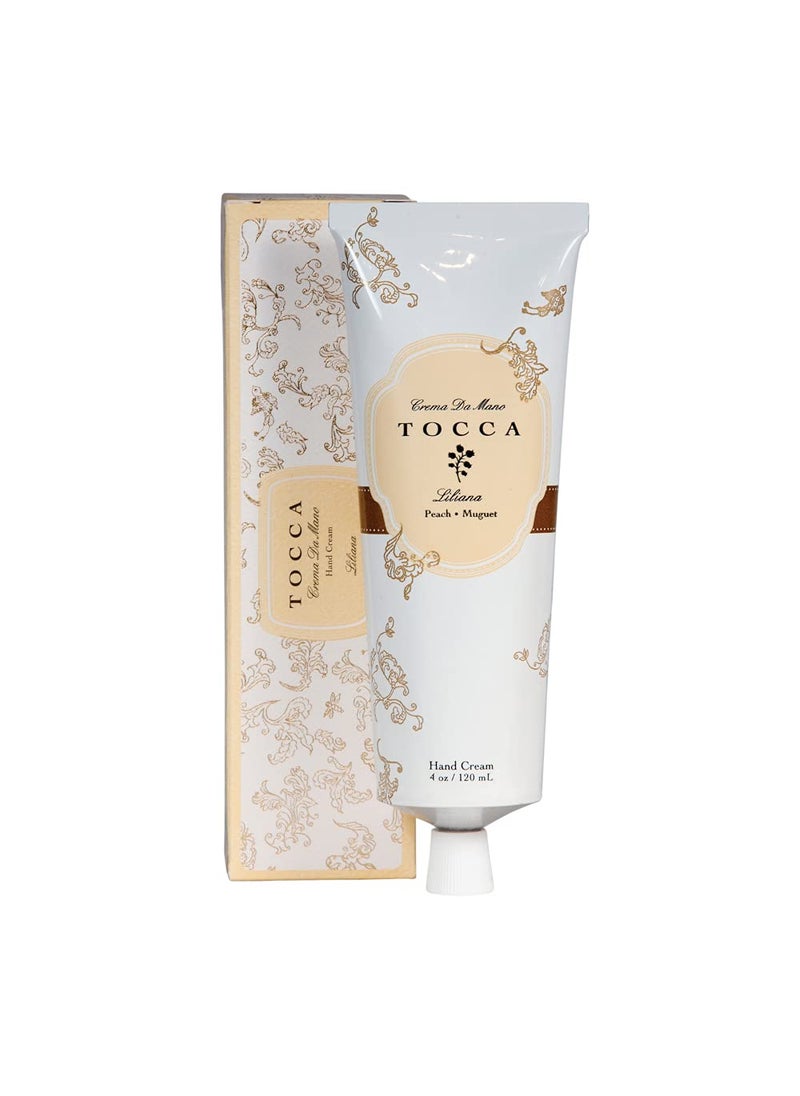 Tocca - Tocca Crema de Mano Luxe Liliana Hand Cream 4 oz  Neroli Watery Peach Muguet  Moisturizing Quick Absorbing - Image 1